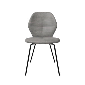 Mobitec Mood #91 M1510 eetkamerstoel Genova Silver poot zwart