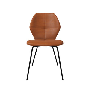 Mobitec Mood #91 M1510 eetkamerstoel Genova Cognac poot zwart