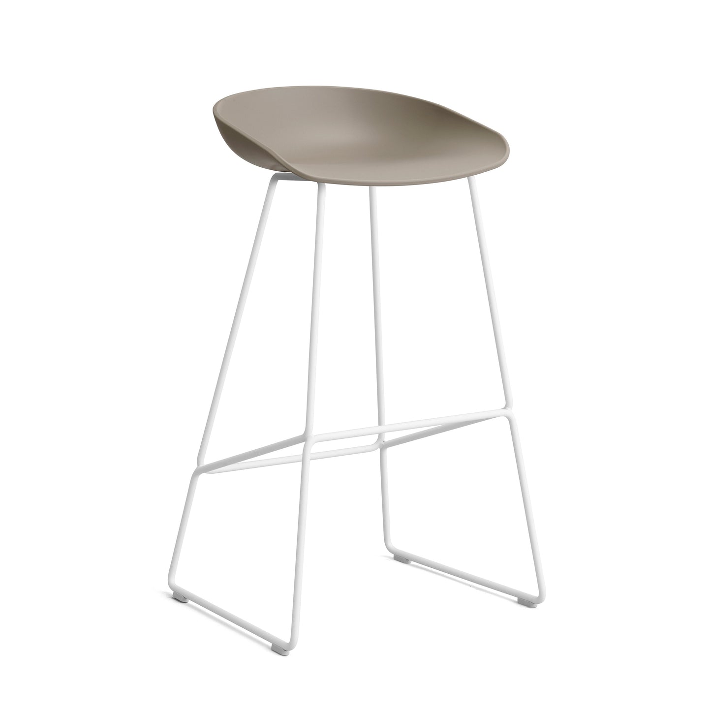 HAY About a Stool AAS 38 barkruk H75 wit Khaki 2.0