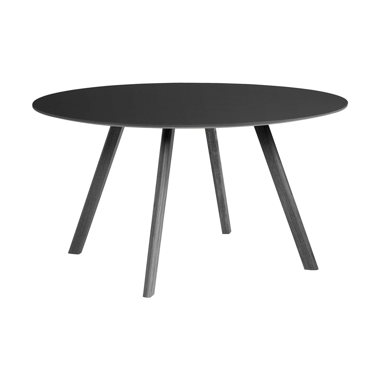 HAY Copenhague CPH 25 Round eettafel 140 cm zwart eiken