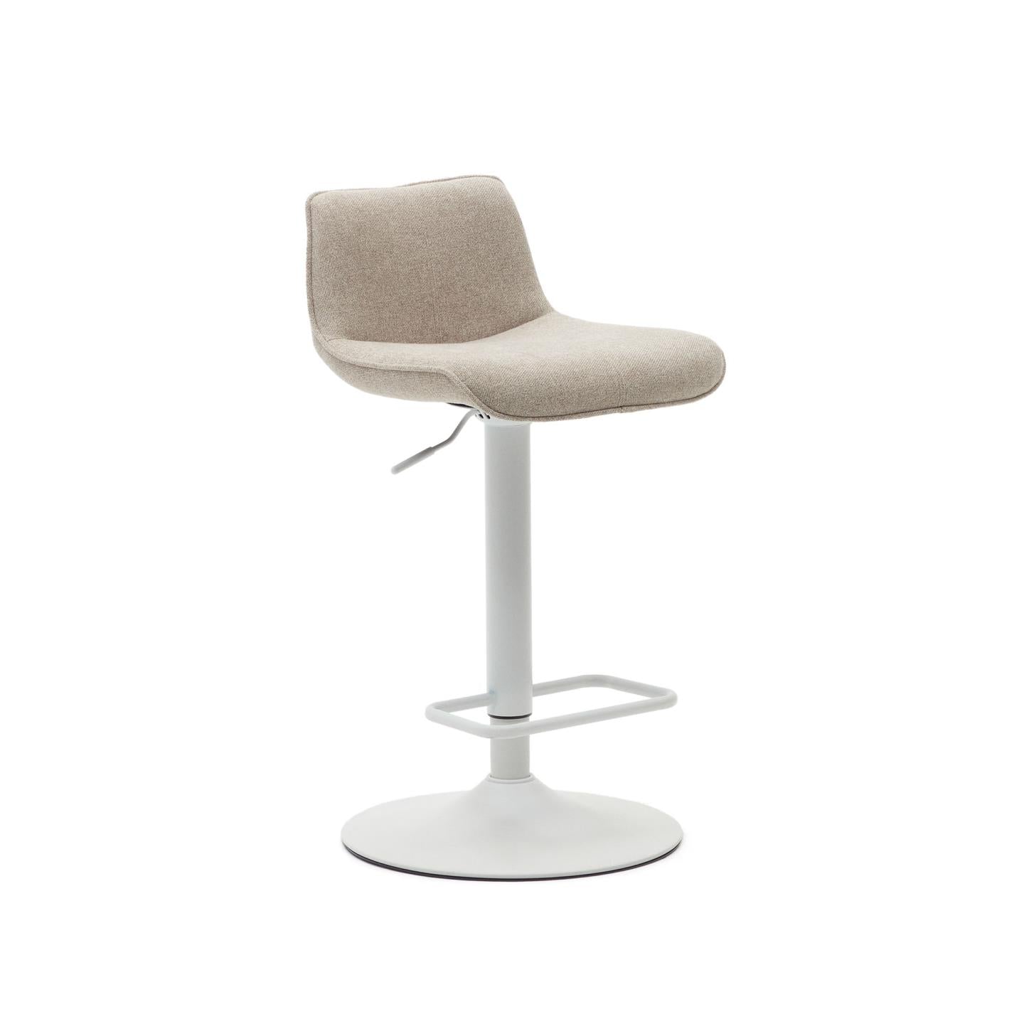 KKTONER Rolkruk Werkkruk Barkruk hoogte verstelbaar 49-64cm draaibaar gemaakt van kunstleer zwart KKTONER Rolkruk Werkkruk Barkruk hoogte verstelbaar 49-64cm draaibaar gemaakt van kunstleer zwart