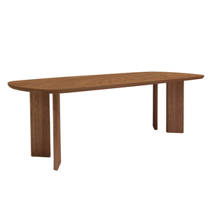 HelloTable Turtle eettafel Deens ovaal 250x100 cm noten Naturel
