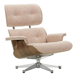 Vitra Eames Loungechair Nubia Ivory/Peach noten naturel
