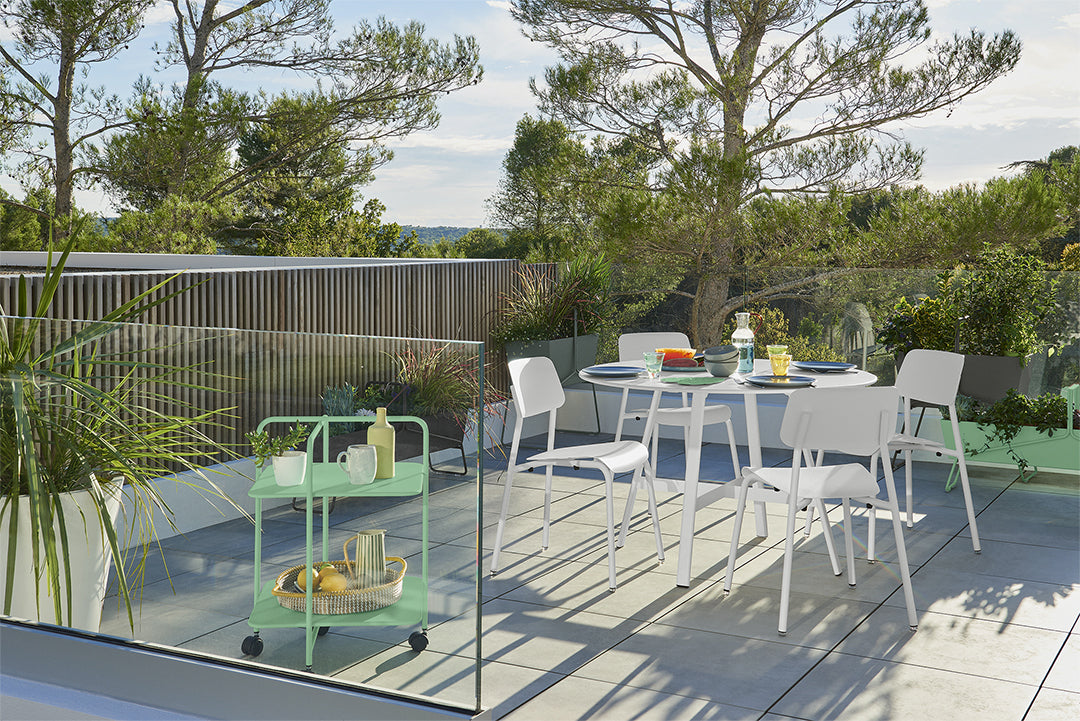 Fermob So'o tuintafel Ø 117 cm Cotton White