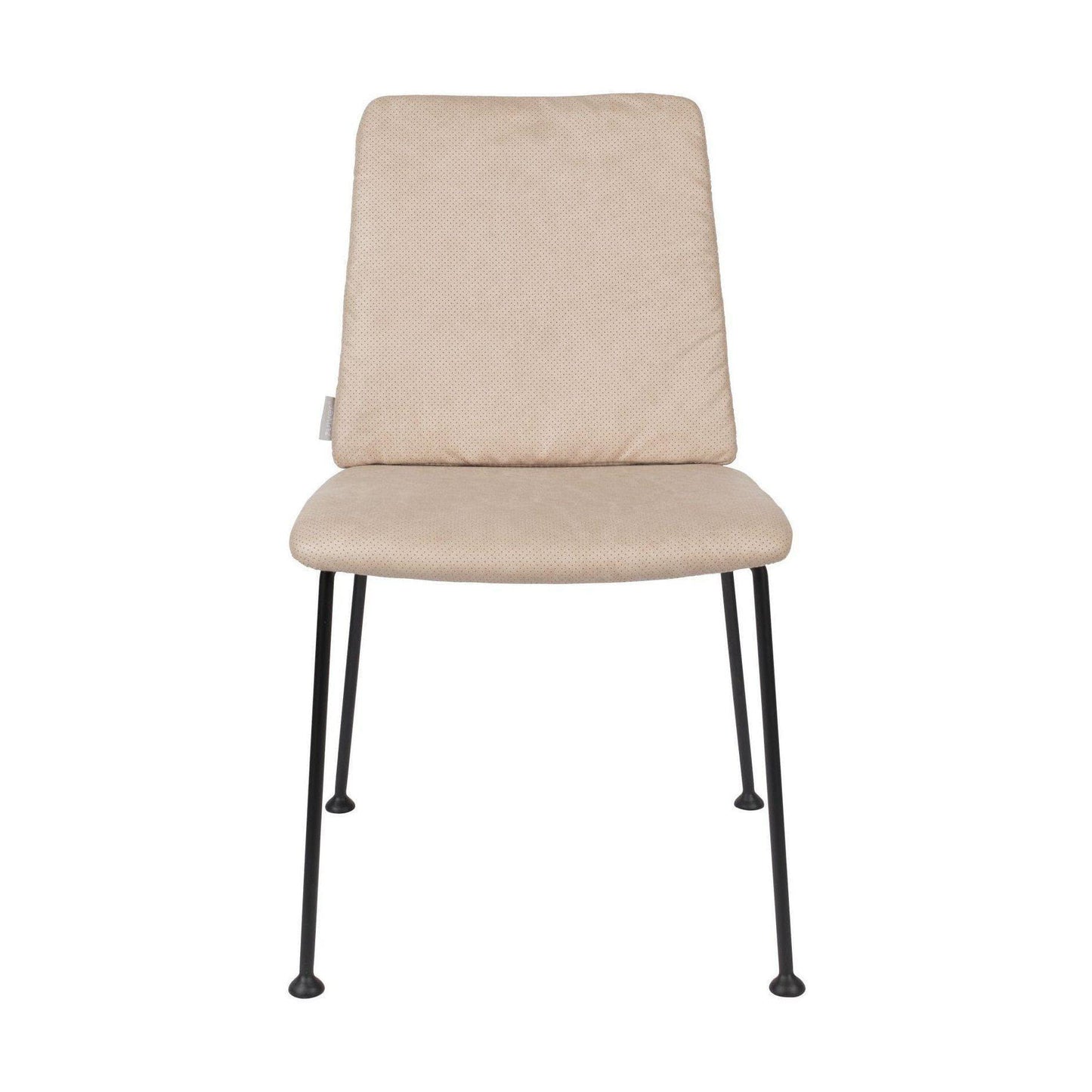 Tweedekansje Zuiver Fab stoel gestoffeerd beige - Set van 2