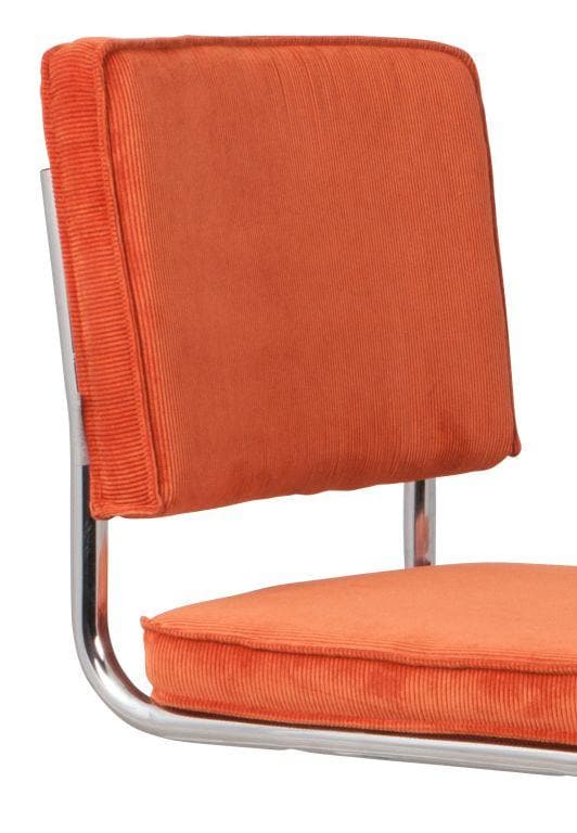Zuiver Ridge Rib eetkamerstoel Orange