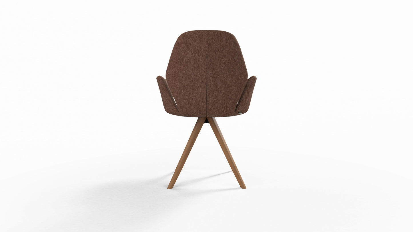 Mobitec Mood #95 M0912 eetkamerstoel Hip Hop Cacao poot beuken