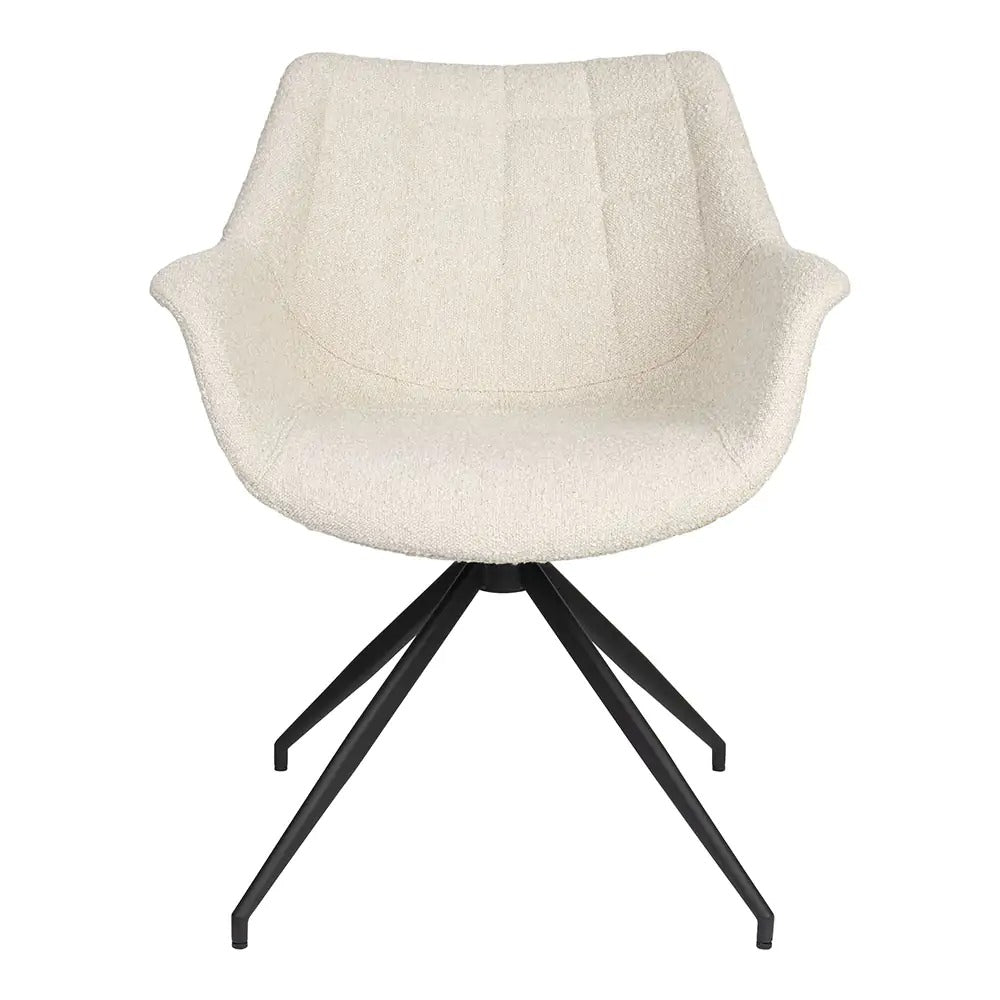 Bo Lundgren eetkamerstoel - Andries - lederlook Soft Antraciet - Met armleuning Bo Lundgren eetkamerstoel - Andries - lederlook Soft Antraciet - Met armleuning