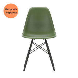 Vitra Eames DSW eetkamerstoel Forest zwart esdoorn