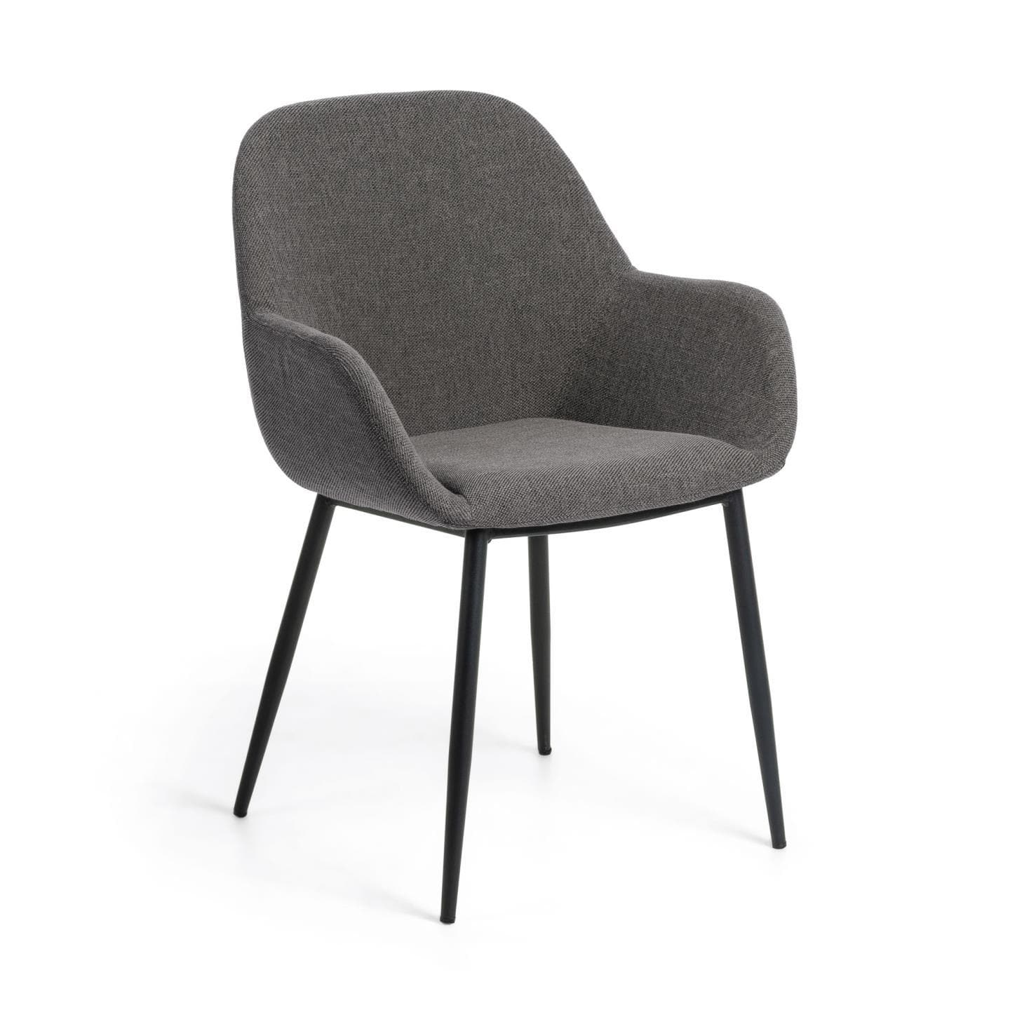 KELUINA Eetkamerstoelhoezen Set van 2/4/6 - Style Shell Mid Century moderne gestoffeerde accenten zijstoelen (donkergrijs 2 stuks KELUINA Eetkamerstoelhoezen Set van 2/4/6 - Style Shell Mid Century moderne gestoffeerde accenten zijstoelen (donkergrijs 2 stuks