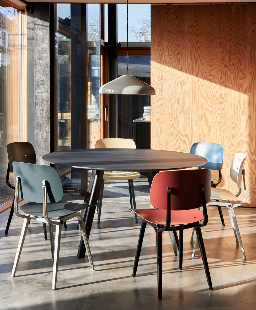 HAY Copenhague CPH 25 Round eettafel 140 cm zwart eiken