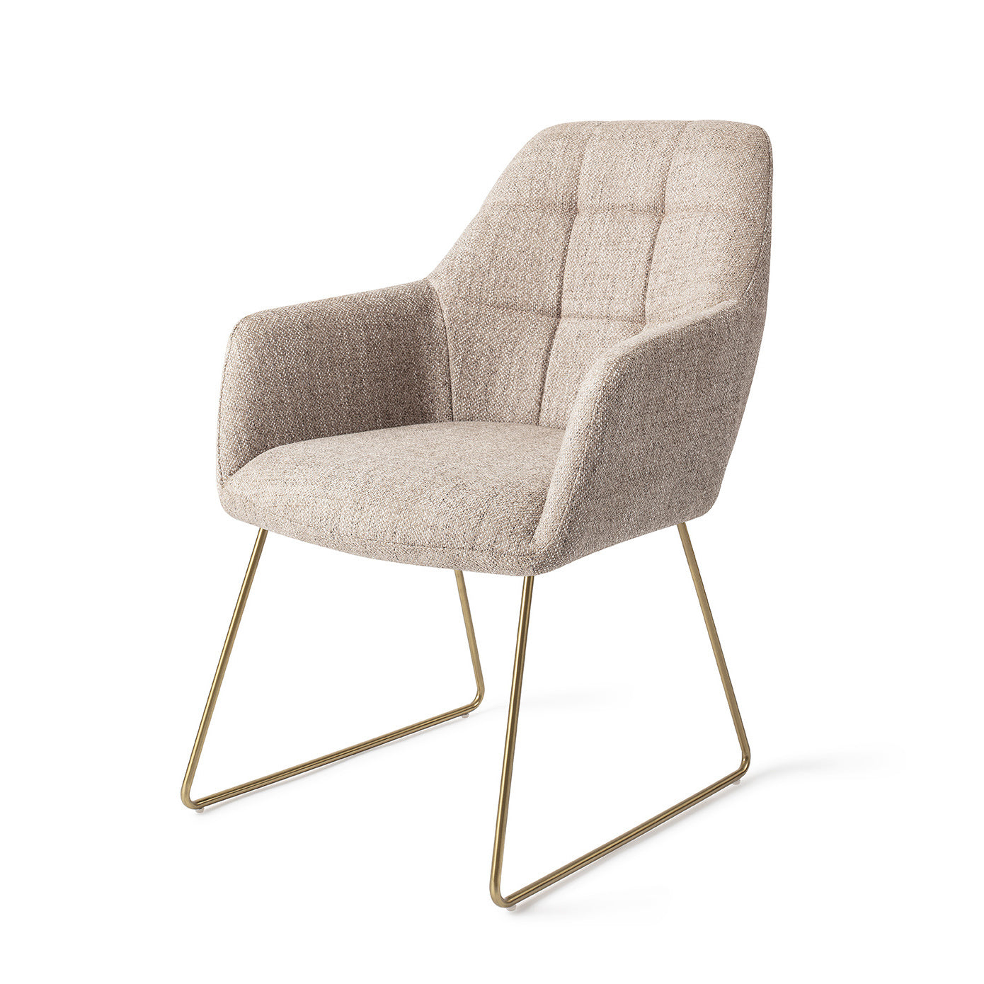 Jesper Home Noto eetkamerstoel Biscuit Beach slide gold