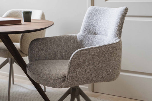 5x comfortabele eetkamerstoelen met armleuning