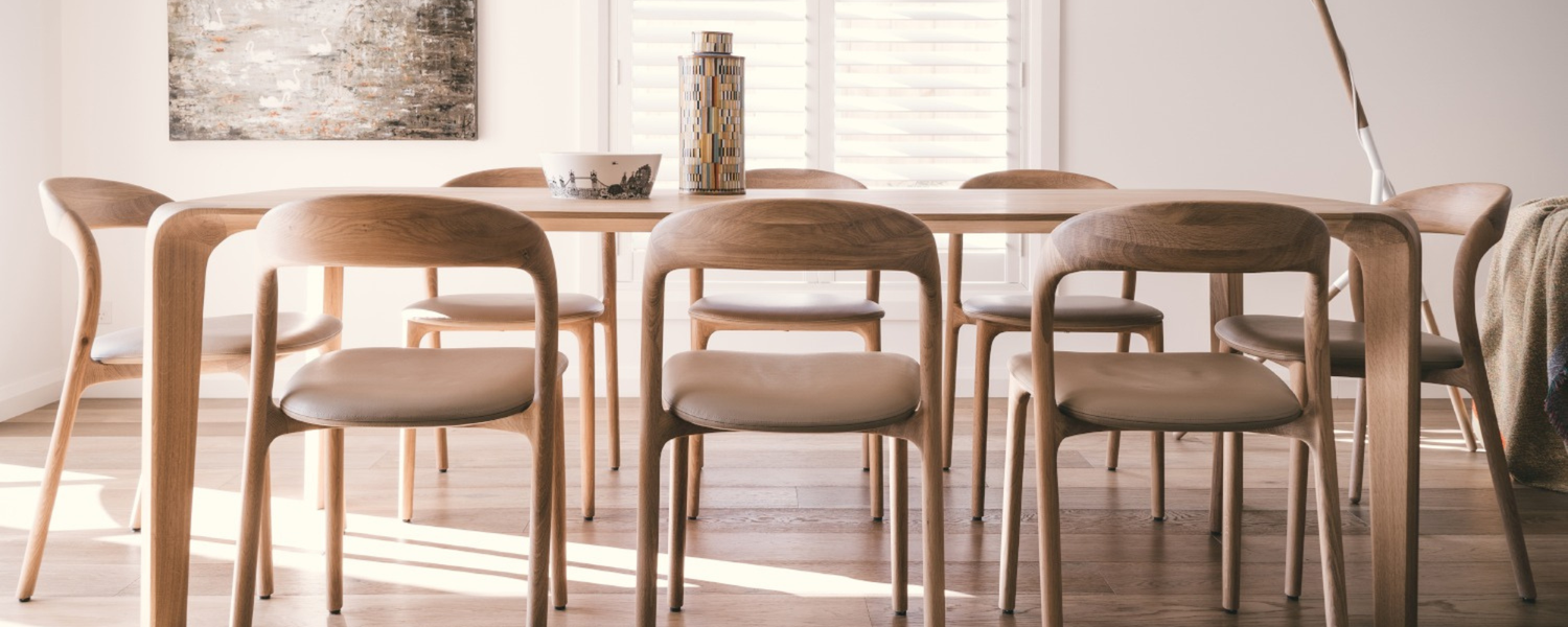 Eikenhouten eetkamerstoelen