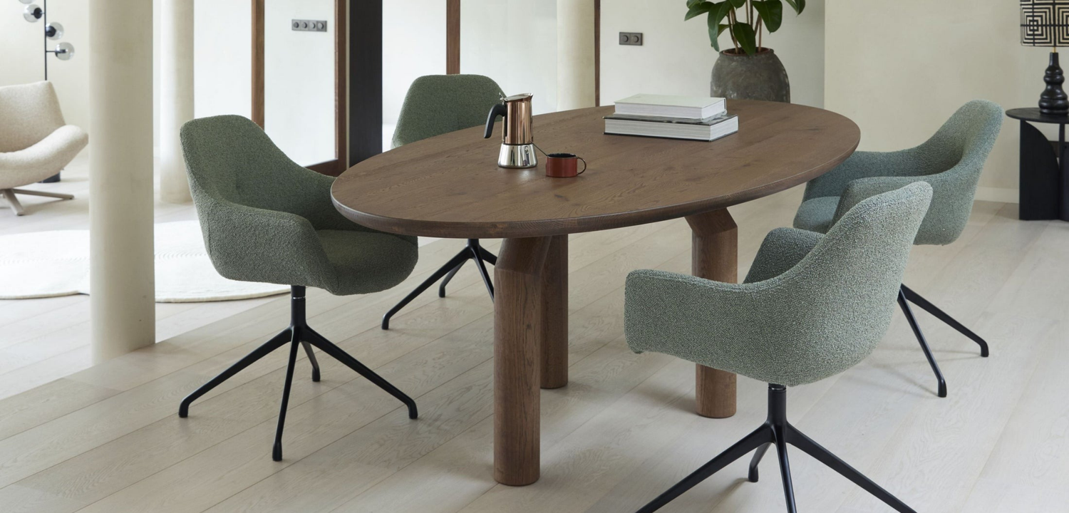 Groene eetkamerstoelen