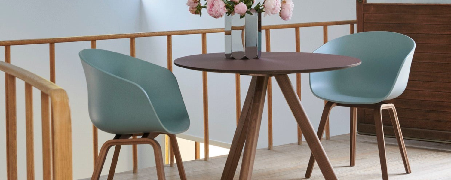 Blauwe eetkamerstoelen