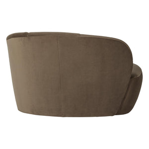 WOOOD Mojo 2-zits bankje arm rechts velvet Taupe