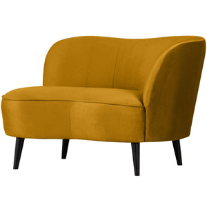 WOOOD Sara lounge fauteuil rechts velvet Oker