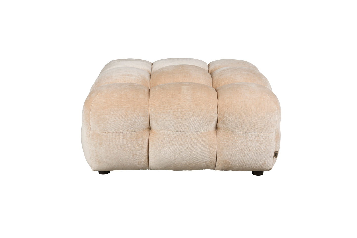 Dutchbone Hackman hocker velvet Beige