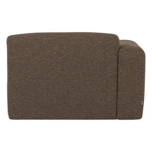 WOOOD Mojo Base chaise longue bank arm links bouclé Bruin
