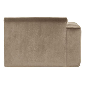 WOOOD Mojo Base chaise longue bank arm links velvet Khaki