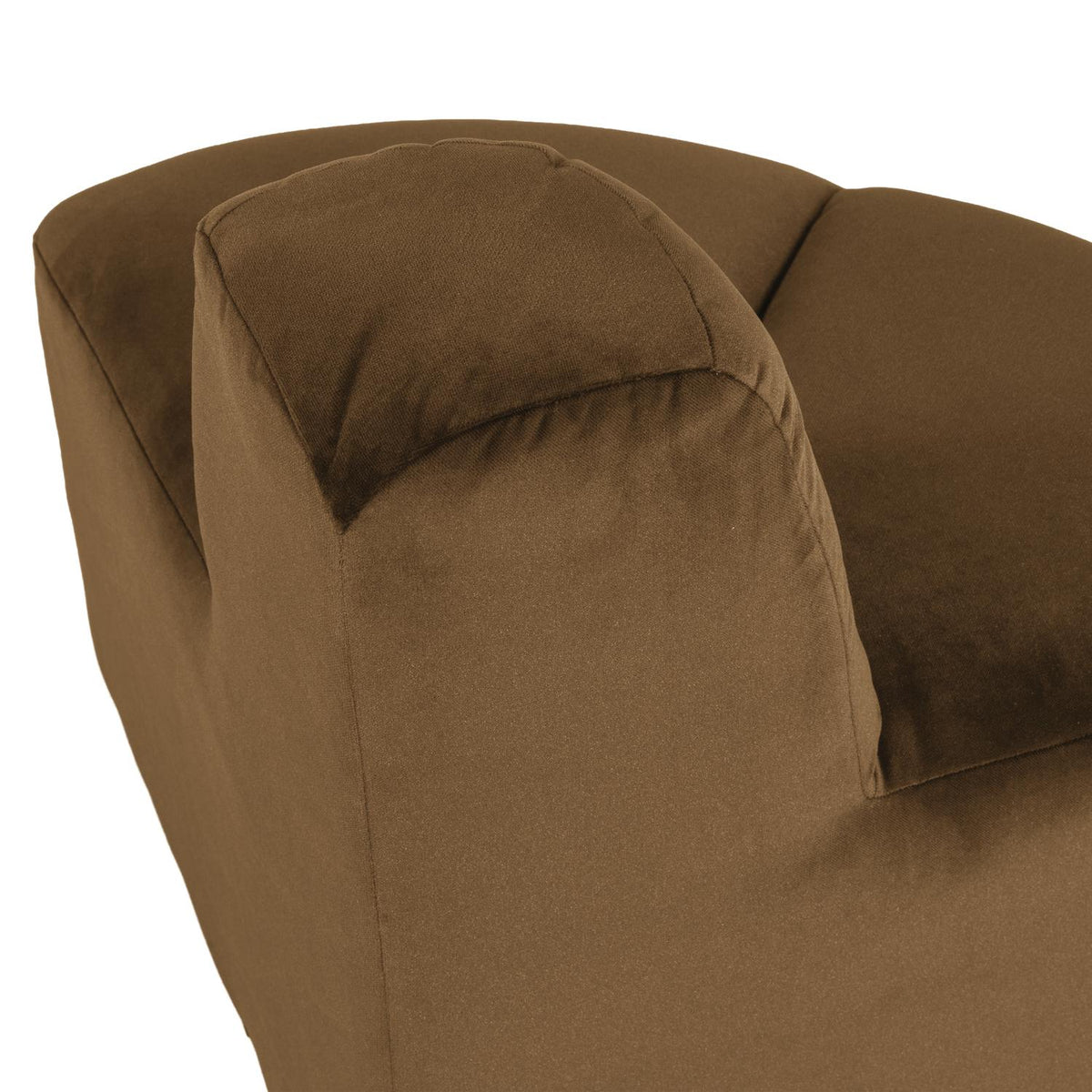 WOOOD Mojo eetbank hoek rond rugleuning velvet Honinggeel