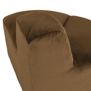 WOOOD Mojo eetbank hoek rond rugleuning velvet Honinggeel