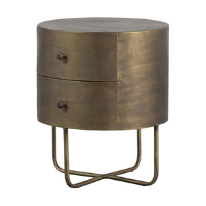 WOOOD Glossy nachtkastje Antique Brass