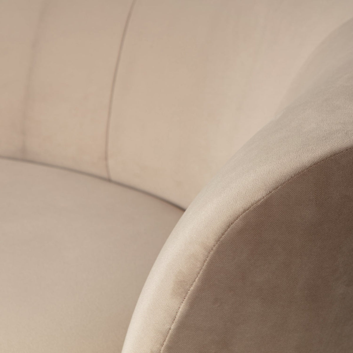 WOOOD Sara lounge fauteuil rechts velvet Khaki