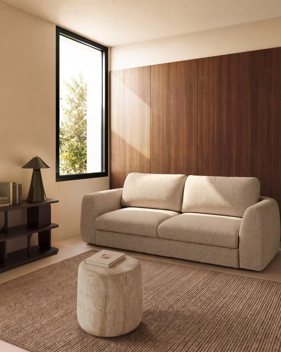 Kave Home Vera 4-zits slaapbank 240cm Beige