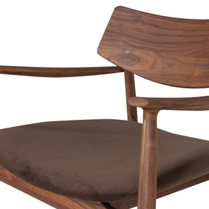 WOOOD Bask fauteuil Walnoot