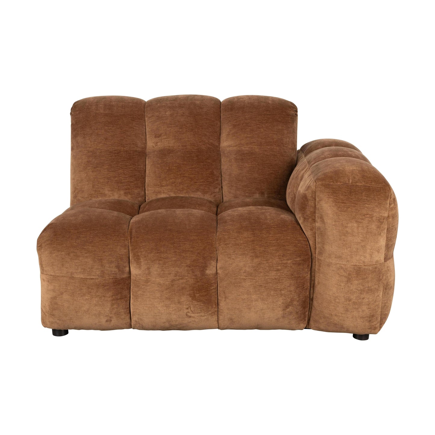 Dutchbone Hackman module met arm rechts velvet Cognac