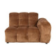 Dutchbone Hackman module met arm rechts velvet Cognac