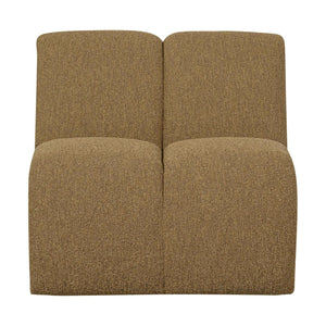 WOOOD Mojo 1-zits bank bouclé Geel/Bruin Melange