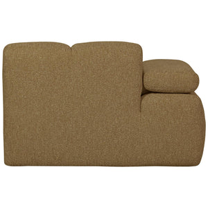 WOOOD Mojo 1-zits bank arm links bouclé Geel/Bruin Melange