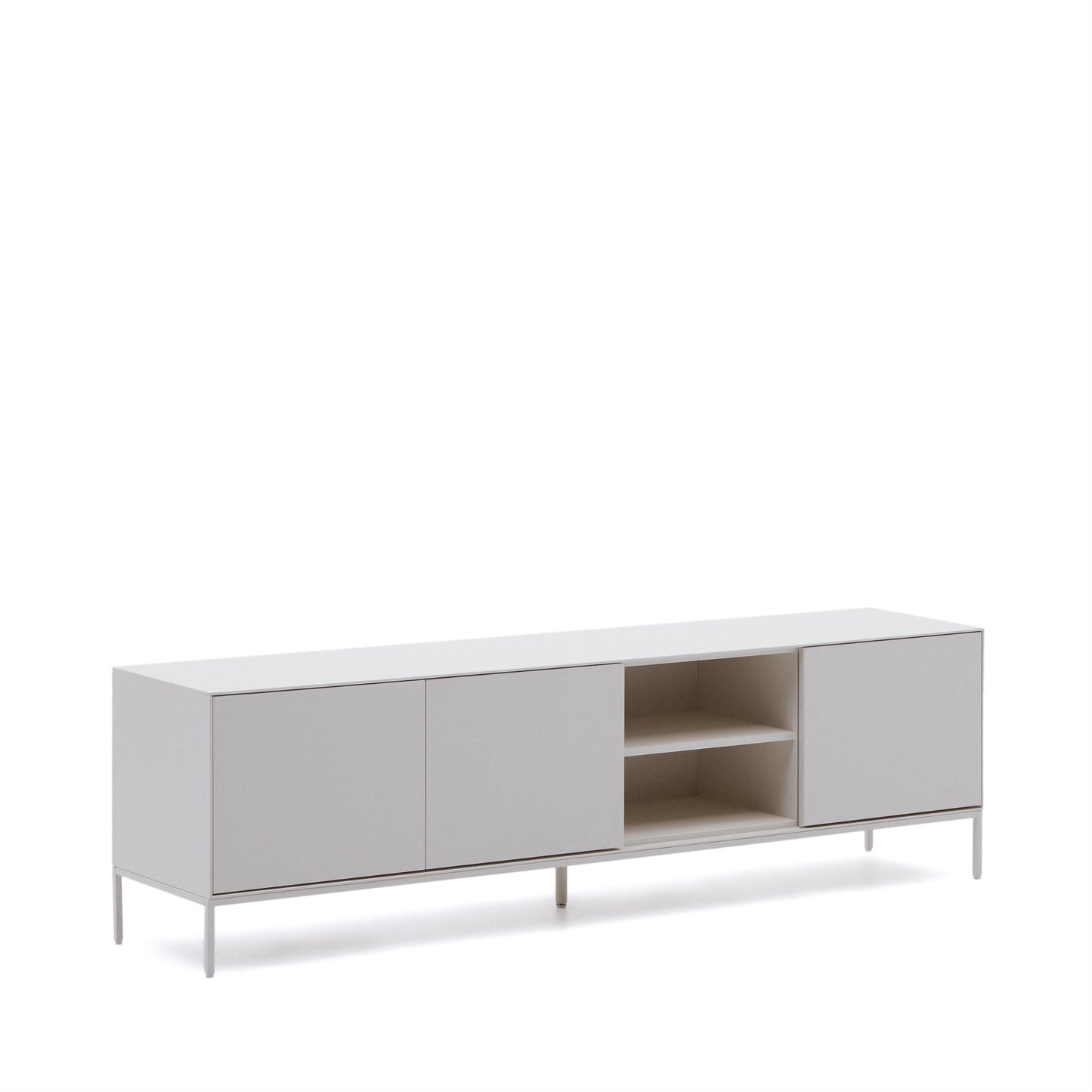Kave Home Vedrana tv-meubel 3 deuren Wit