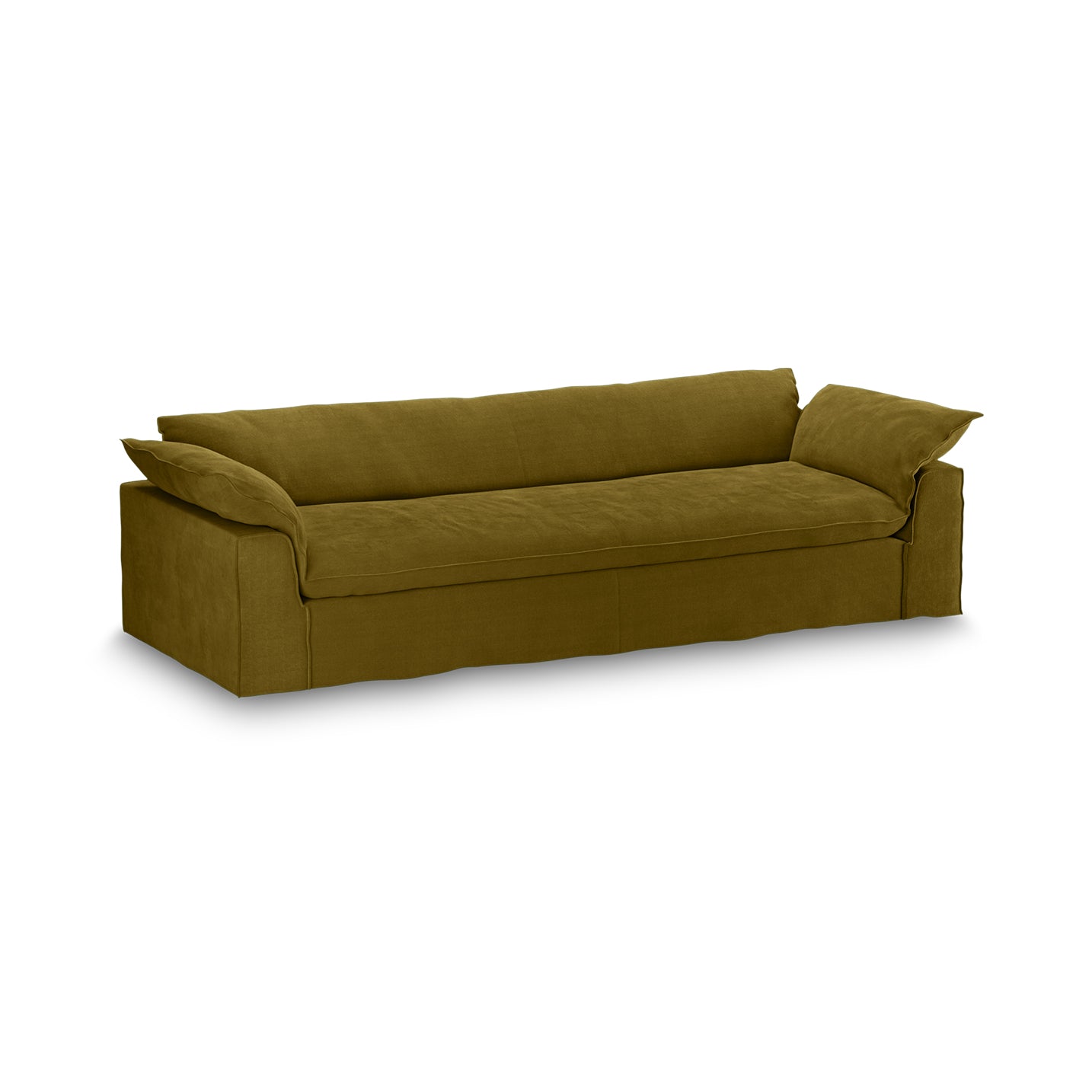 HKliving Nomad bank 305 cm Royal Velvet Olive