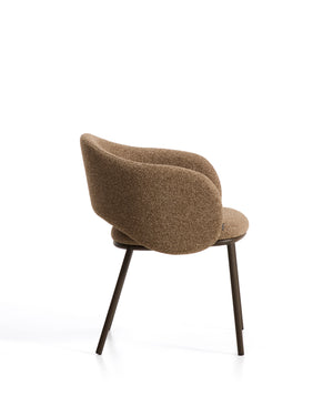 Kave Home Maina eetkamerstoel chenille Brown