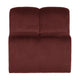 WOOOD Mojo eetkamerbank 84 cm met rugleuning velvet Kastanjebruin