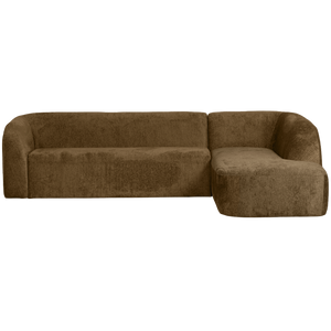 WOOOD Sloping hoekbank rechts structure Brass