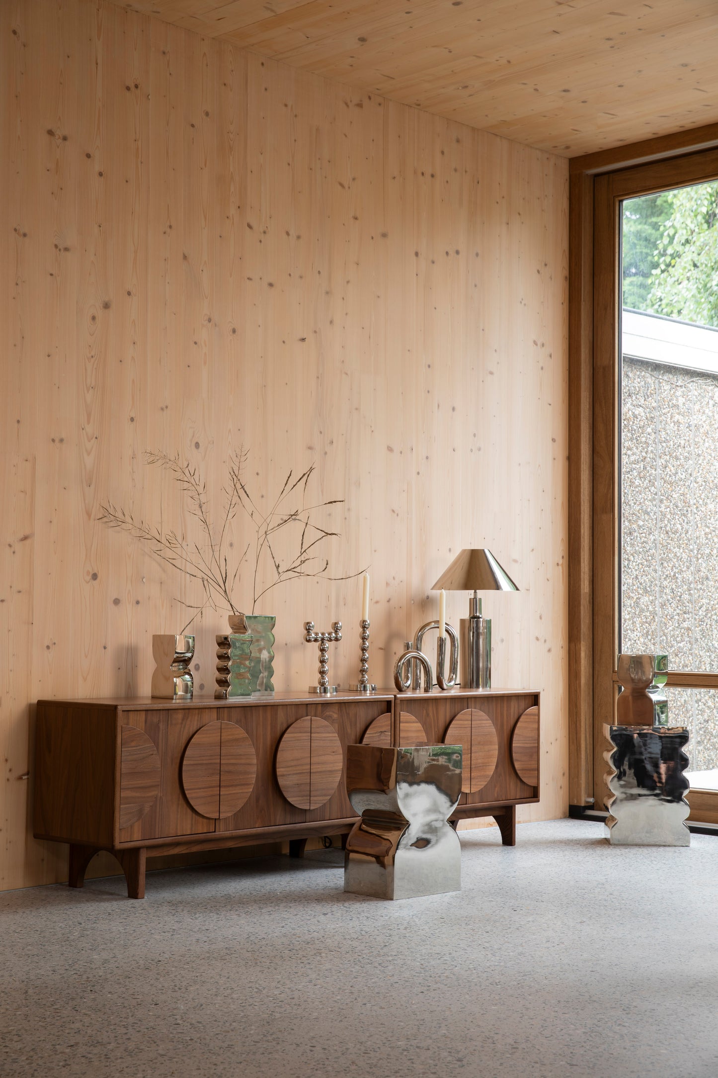 Zuiver Groove dressoir 3 Walnoot