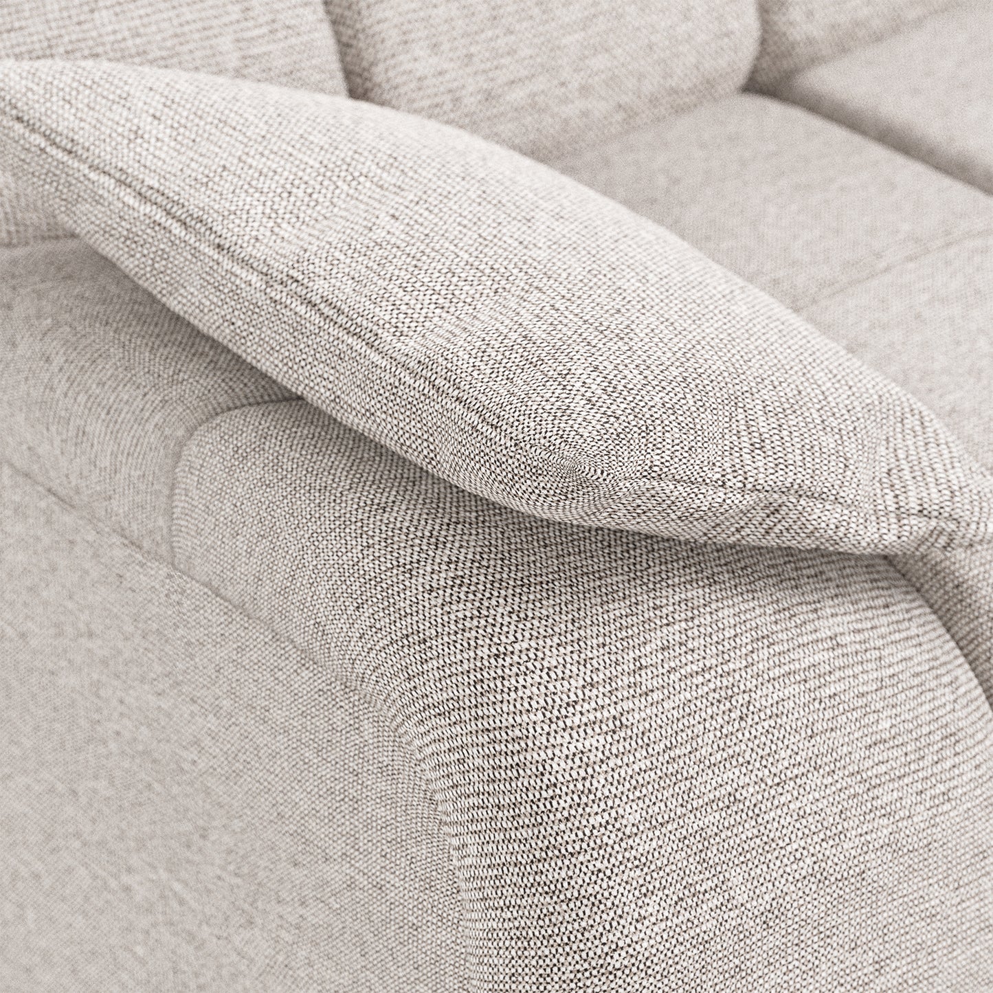 HKliving Wave bank left low arm Sneak Light Grey