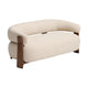 Kave Home Granite 2-zitsbank chenille Beige/walnoot