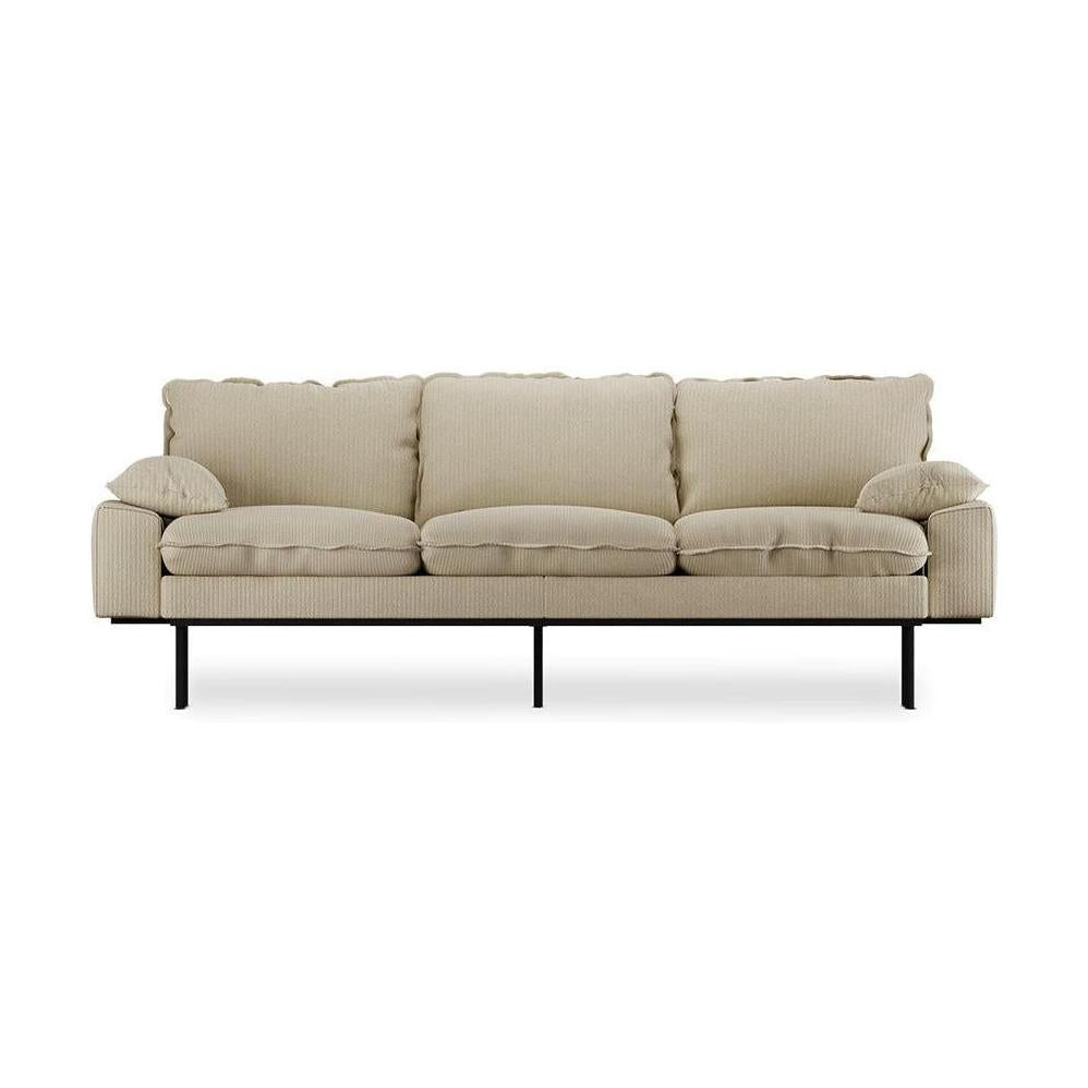 HKliving Retro 3-zitsbank Corduroy Rib Hay