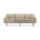 HKliving Retro 3-zitsbank Corduroy Rib Hay