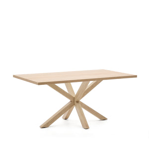 Kave Home Argo eettafel rechthoek 160x100 cm Natural/Natural