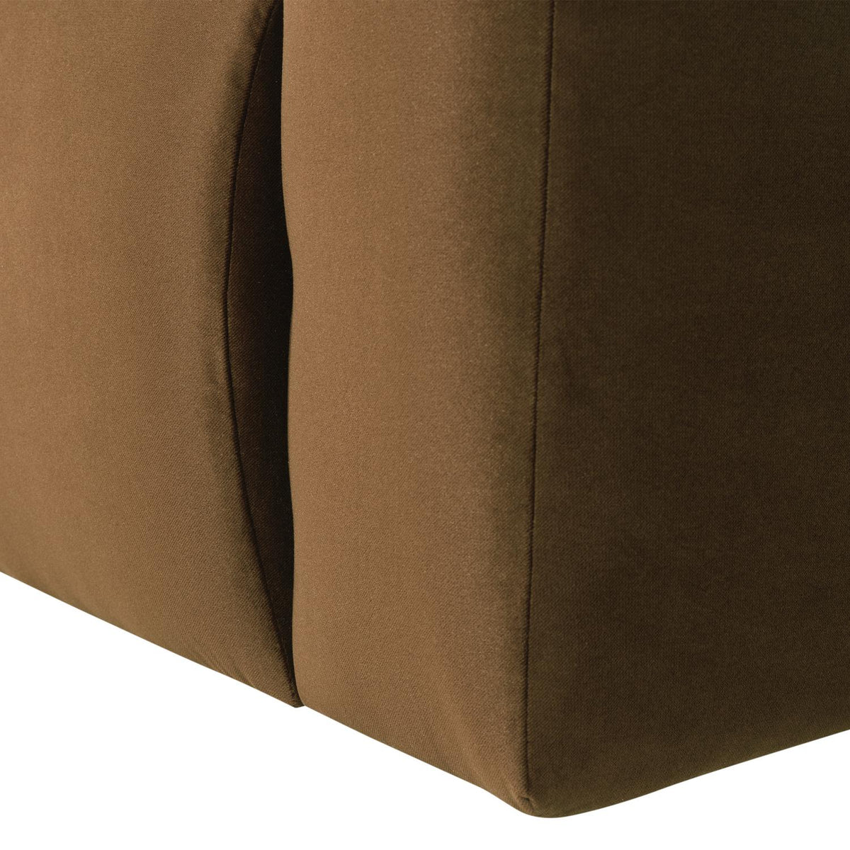 WOOOD Mojo Base 1-zits bank arm rechts velvet Honinggeel