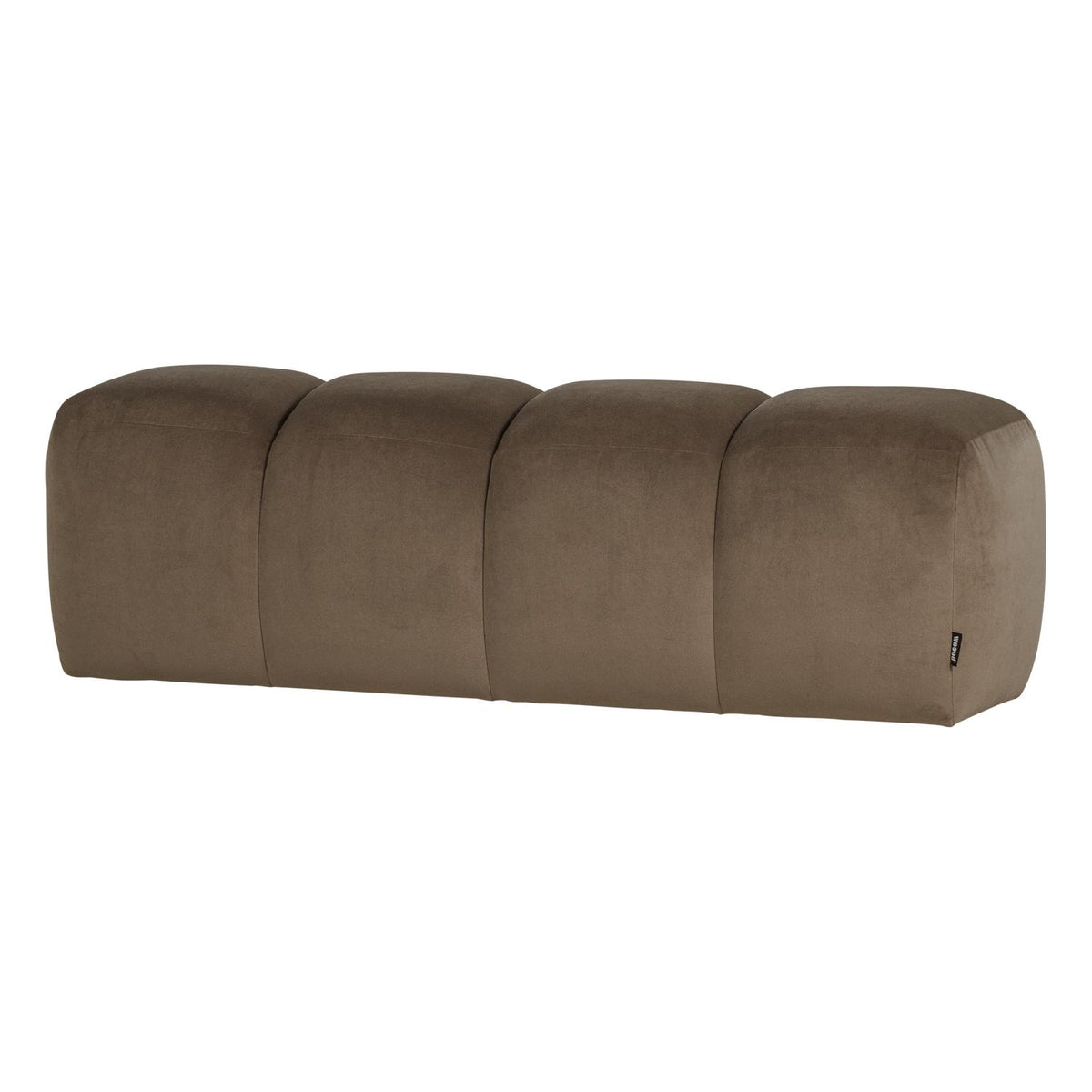 WOOOD Mojo eetbank 164 cm velvet Taupe