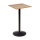 Kave Home Esilda bartafel vierkant Ø60 cm Naturel/Zwart