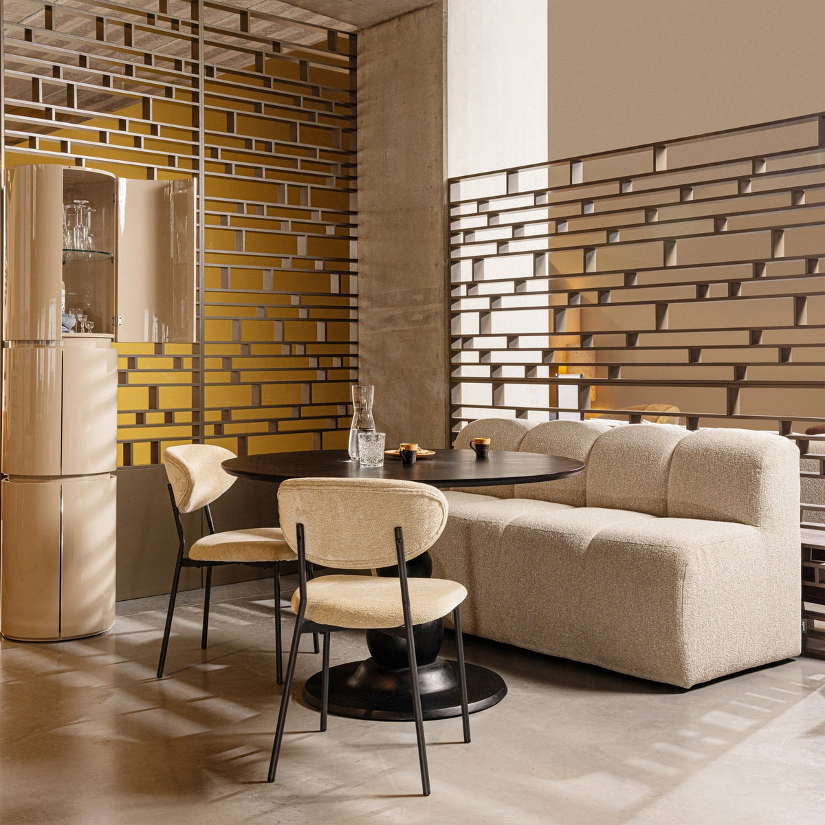 WOOOD Sera kast rond Ø45x188 cm Zand